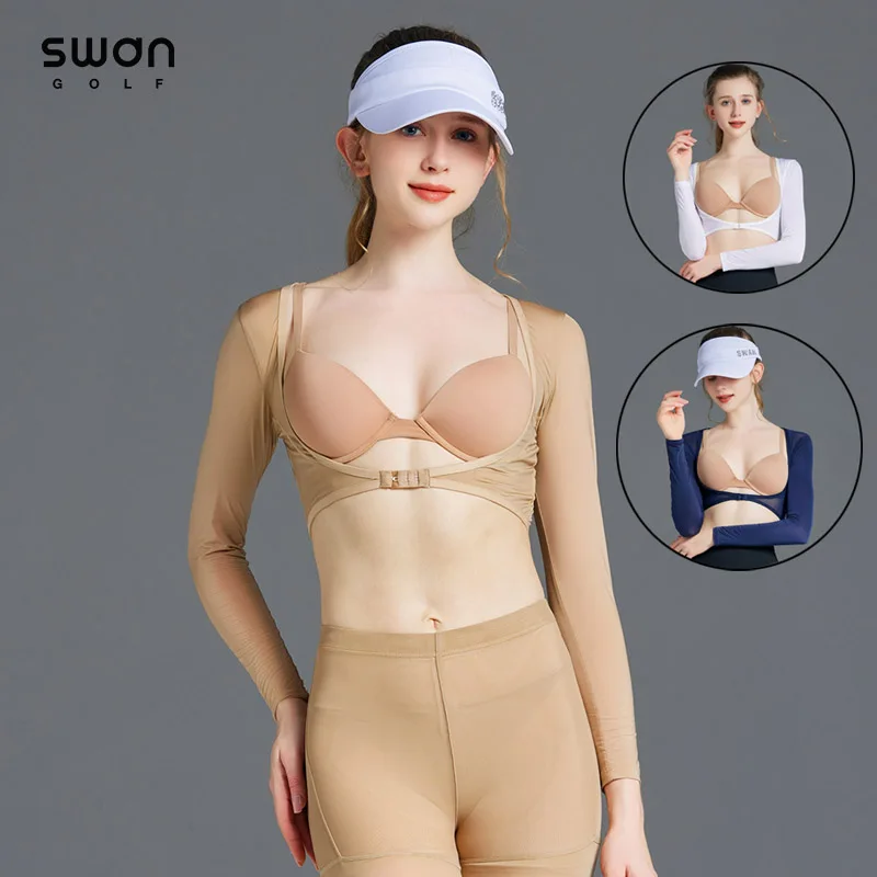 Underwear Summer Ladies Long-sleeved Quick Dry Golf Cropped Shirts Uvproof Sports Arm Sleeves