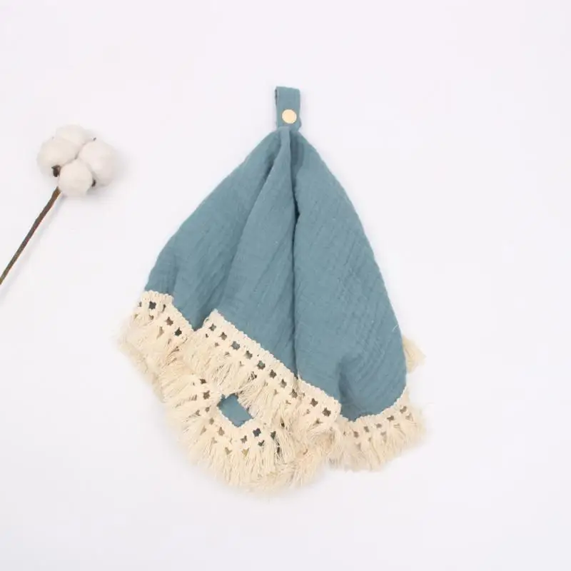 

Tassel Blanket Infant Towel Soothe Appease Pacifier Pendant Soothing Towel Baby Comforter Square Plush Toys Baby Sleeping Toy