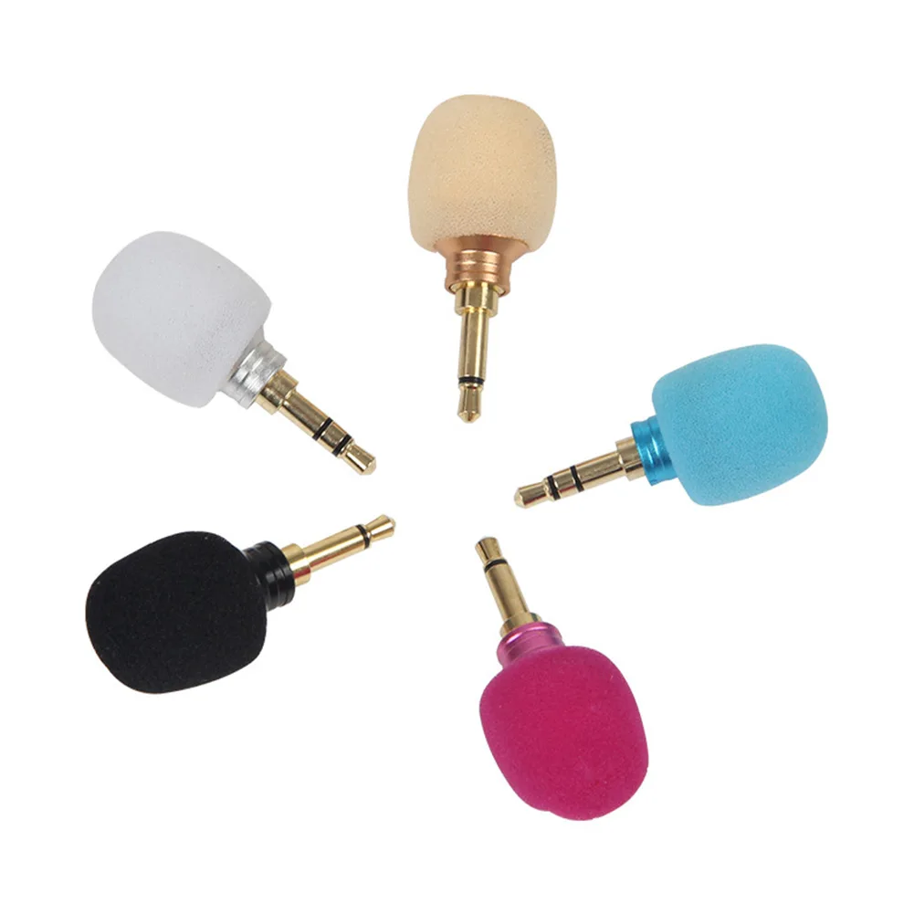 

Mini Microphone 3.5mm Jack Aux Mono Stereo 4 Pole Mic For Mobile Phone Computer Laptop PC Foam Cover Straight Plug Megaphone