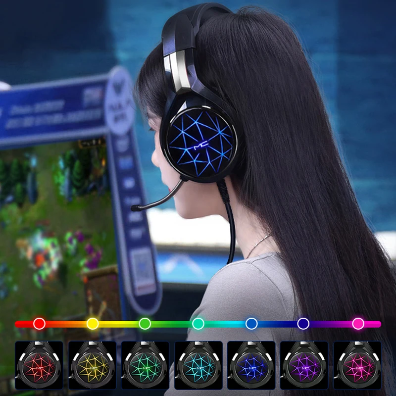 gaming headset gamers headphones with microphone gamer headset for pc 7 1 usb surround stereo for gamer xbox one ps4 pc laptop free global shipping