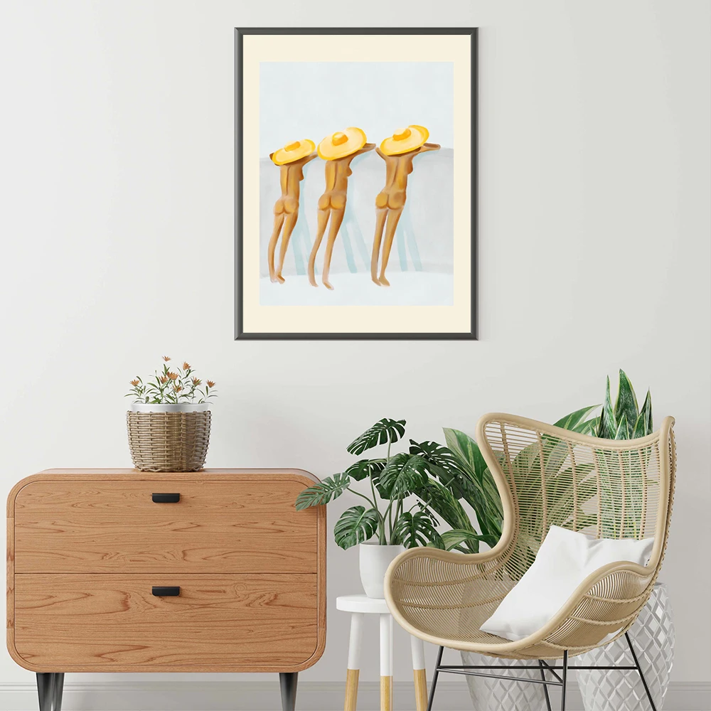 Забавные женские сексуальные принты и плакаты обнаженная девушка Картина на