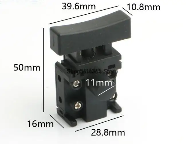 

Electric Power Tool Part Impact Drill SPST Lock/Unlock on Trigger Switch 28.8mmx50mm