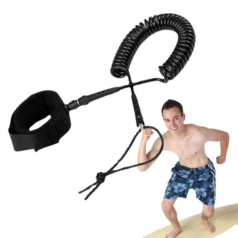 

Surfing Safety Hand Rope Coiled Leash For Board Open Water Stand Up Paddle Board Coiled Leash For Surfboard Board Accessories