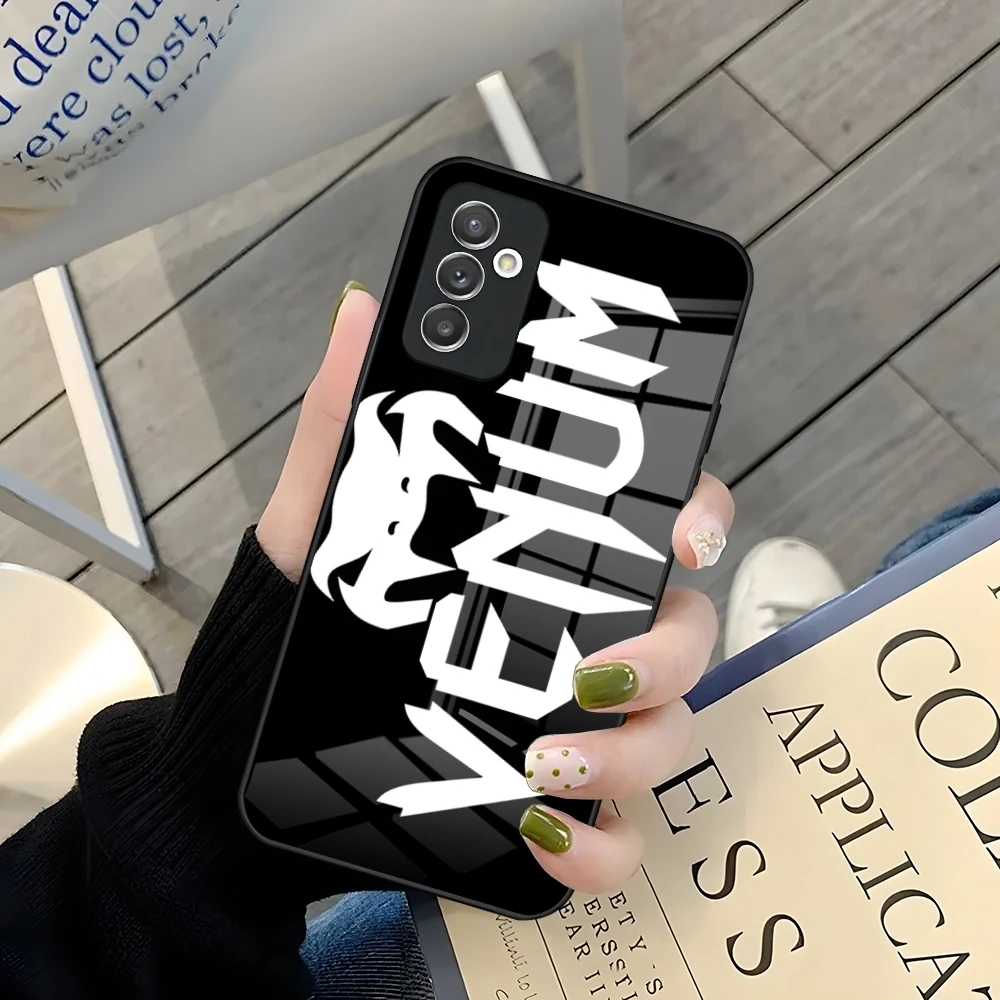 Чехол для телефона MINISO V-venumS Samsung A52 A71 A21 Galaxy A34 A14 A32 M14 S24 S23 S22 S21 S20 FE Glass Cover