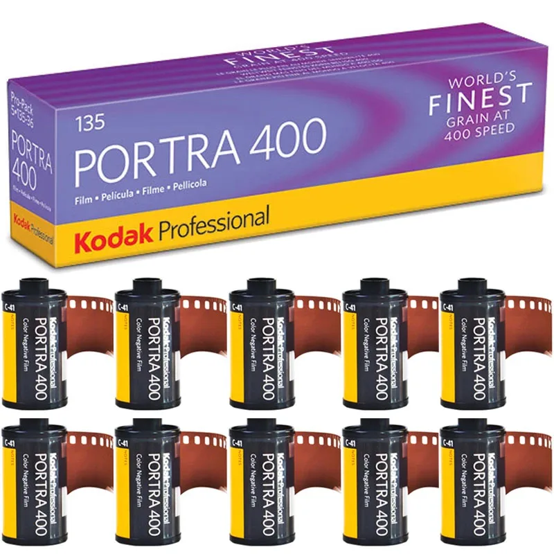 

6-10 Rollos Kodak PORTRA 400 35 мм профессиональная ISO 400 135 пленка отрицательная C41 процесс MVP камера (дата Caducidad: 2024)