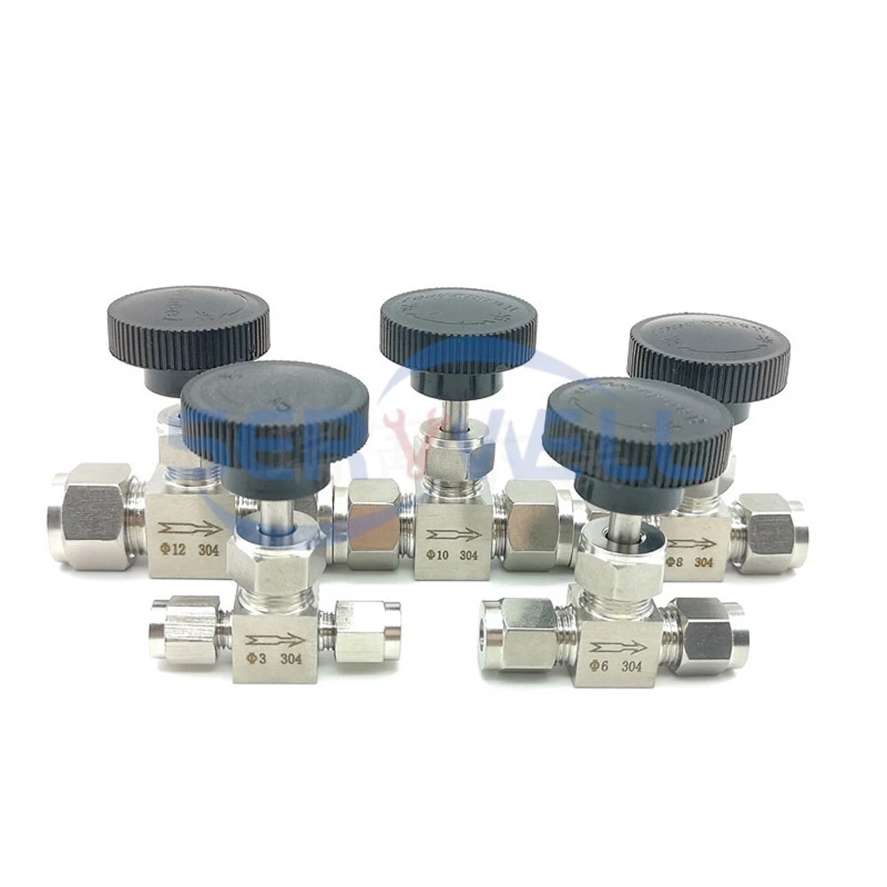 Регулятор расхода из нержавеющей стали SS304 игольчатый клапан 3 4 6 8 10 12 14 16 мм