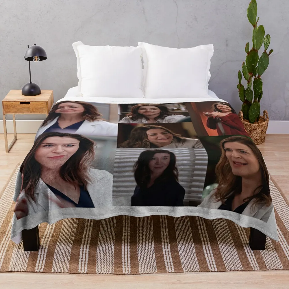 

Amelia Shepherd Large Collage Designed for Blankets Throw Blanket