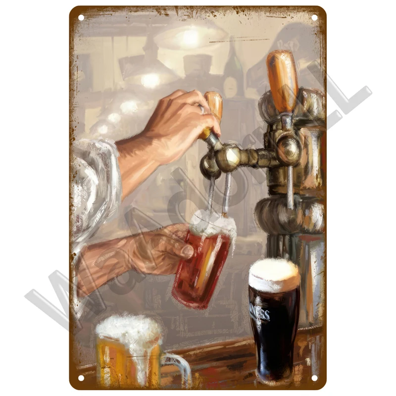 Настенный декор для бара пива вина