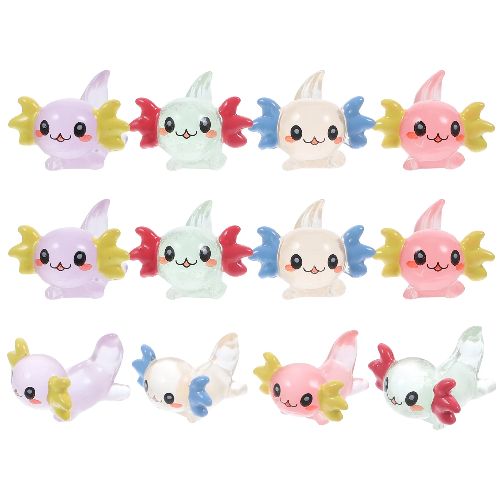 Миниатюрные фигурки аксолотля микро-пейзажные украшения скульптуры животных