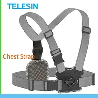 telesin chest strap front rear double mount strong elasticity gopro 10 9 8 7 6 5 insta360 osmo action multi camera chest strap