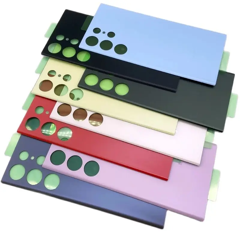 Чехол для Samsung Galaxy S23 Ultra 5G Крышка батарейного отсека стеклянный задний на клейкой