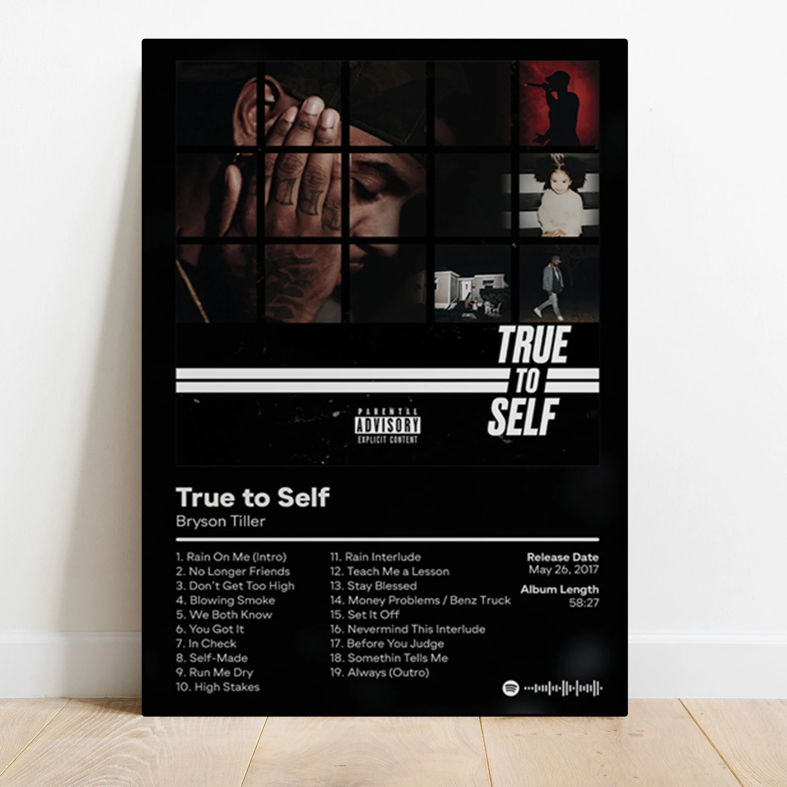 Поп, рэп музыкальная Обложка альбома Bryson культиватор плакат эстетический рэп хип-хоп Рок естественный цвет трапесоль картина маслом украшение изображение