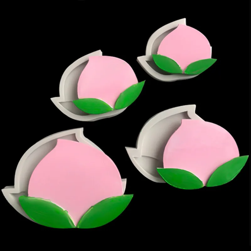 Силиконовая форма Xiantao в китайском стиле, долговечность, персик, 4 размера и разные размеры, конфета, мусс, торт на день рождения