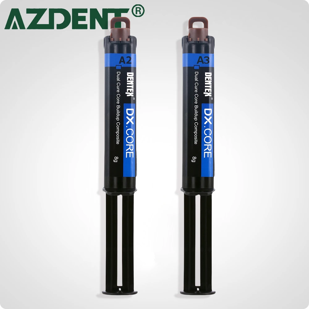Azdent Dental Dentex Dual Cure Flowable Composite Resin Core Строительный шприц A2 A3 Лабораторные