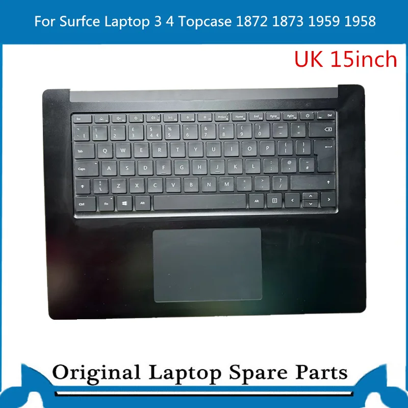 Фото Оригинальный топкейс для Microsoft Surface Laptop 3 1873 1872 с клавиатурой и тачпадом, раскладка UK/US, 15 дюймов №3