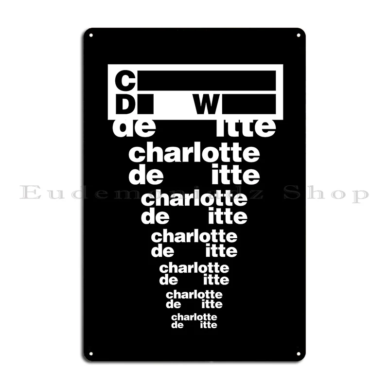 Charlotte De Witte вечерние Techno Rave Music металлический плакат настенная пещера Печатный