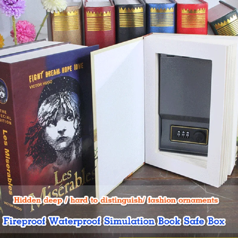 

KATA Creative English Dictionary Shape Money Saving Box Safe Book Piggy Bank with Key Cash Coins Saving Boxes Password in stock