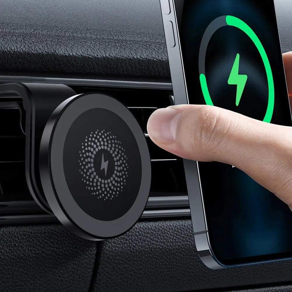 

Магнитное Беспроводное зарядное устройство 30 Вт для iphone12 13 14pro Max автомобильный держатель быстрая зарядка быстрое зарядное устройство Автомобильный держатель для телефона