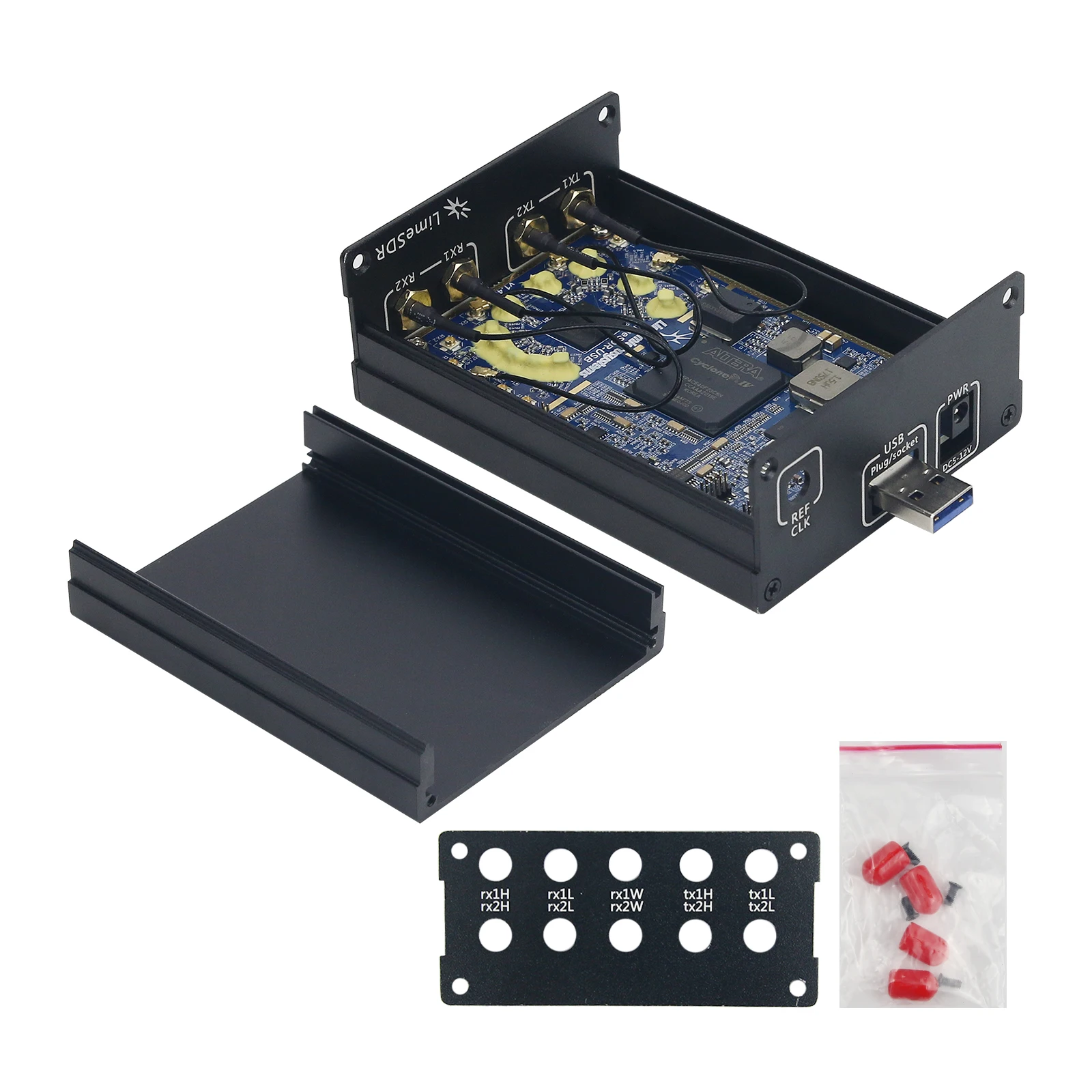 

100KHz-3.8GHz SDR Development Board Kit Open Source SDR Platform Board with Metal Shell