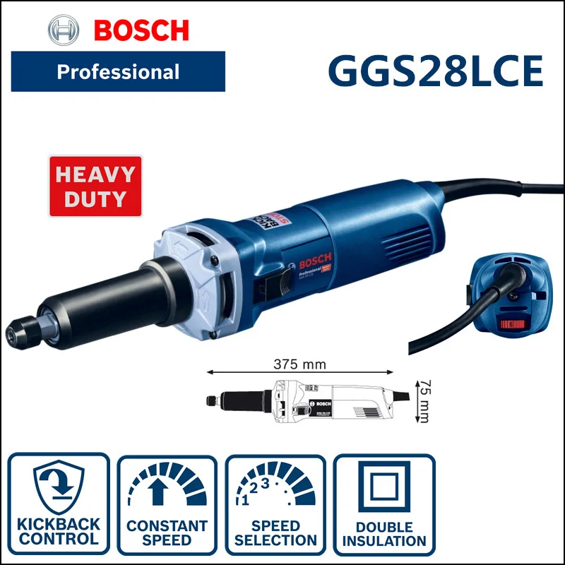 

Bosch Professional GGS 28 LC Straight Grinder Mill Electric Mill 650W Adjustable Speed 30000 rpm IN STOCK
