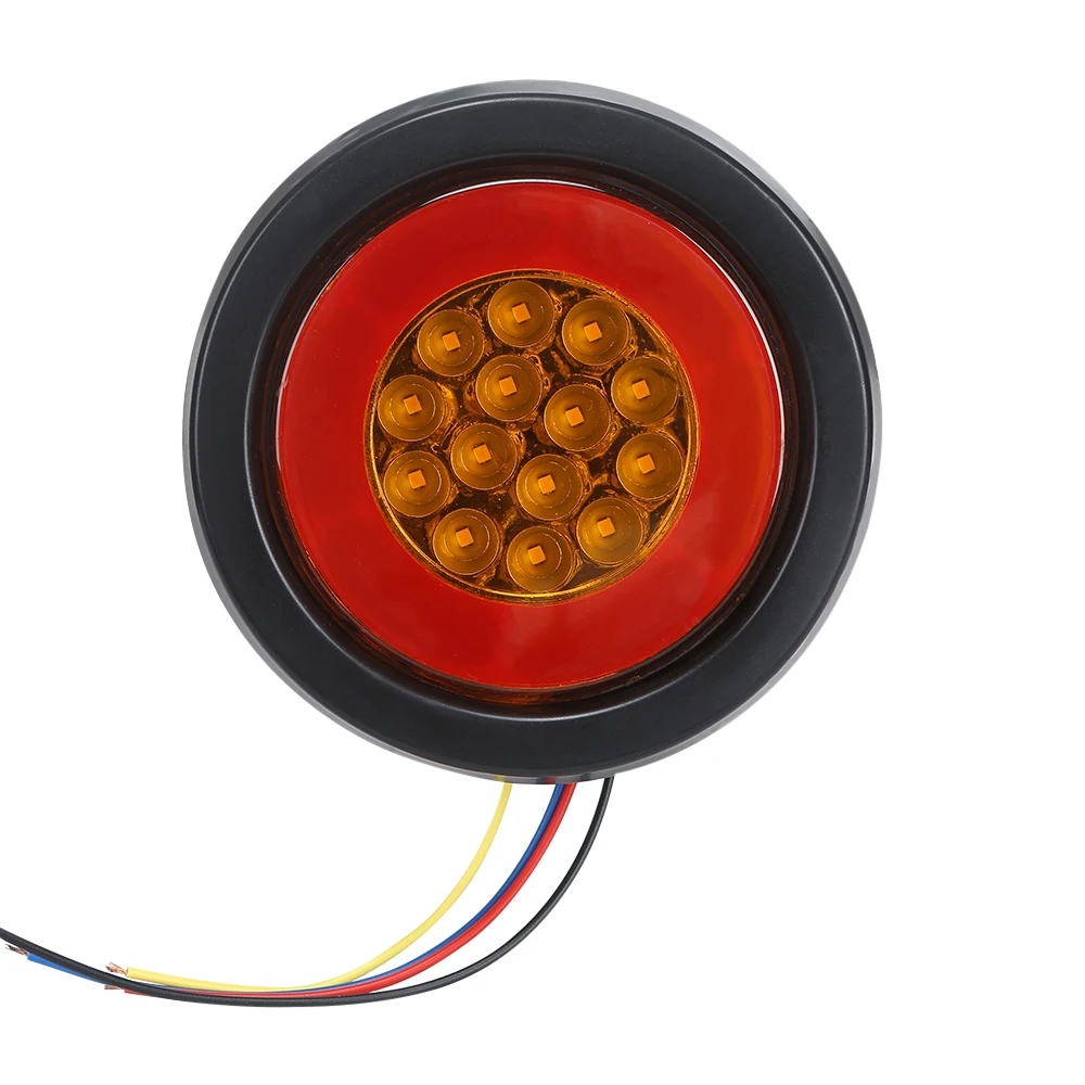 

Яркая 32 светодиодная лампа, задний фонарь, круглый индикатор, лампа для противотуманных фар, тормоз, фонарь для грузовиков, автомобилей, трейлеров на колесах