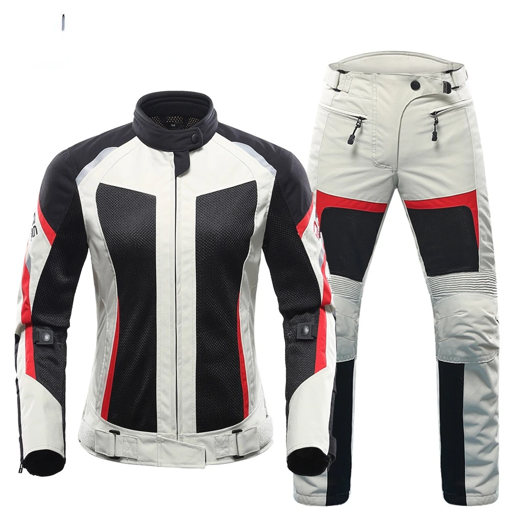 

Women Motorcycle Jacket Protective Gear Summer Breathable Mesh Jaqueta Motociclista Motorbike Motocross Racing Clothes
