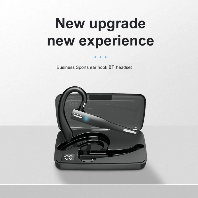 

YYK525 Wireless Bluetooth-compatible Earphone Handsfree Business Headset Mini Earbuds Built-in Mic for Car Driving