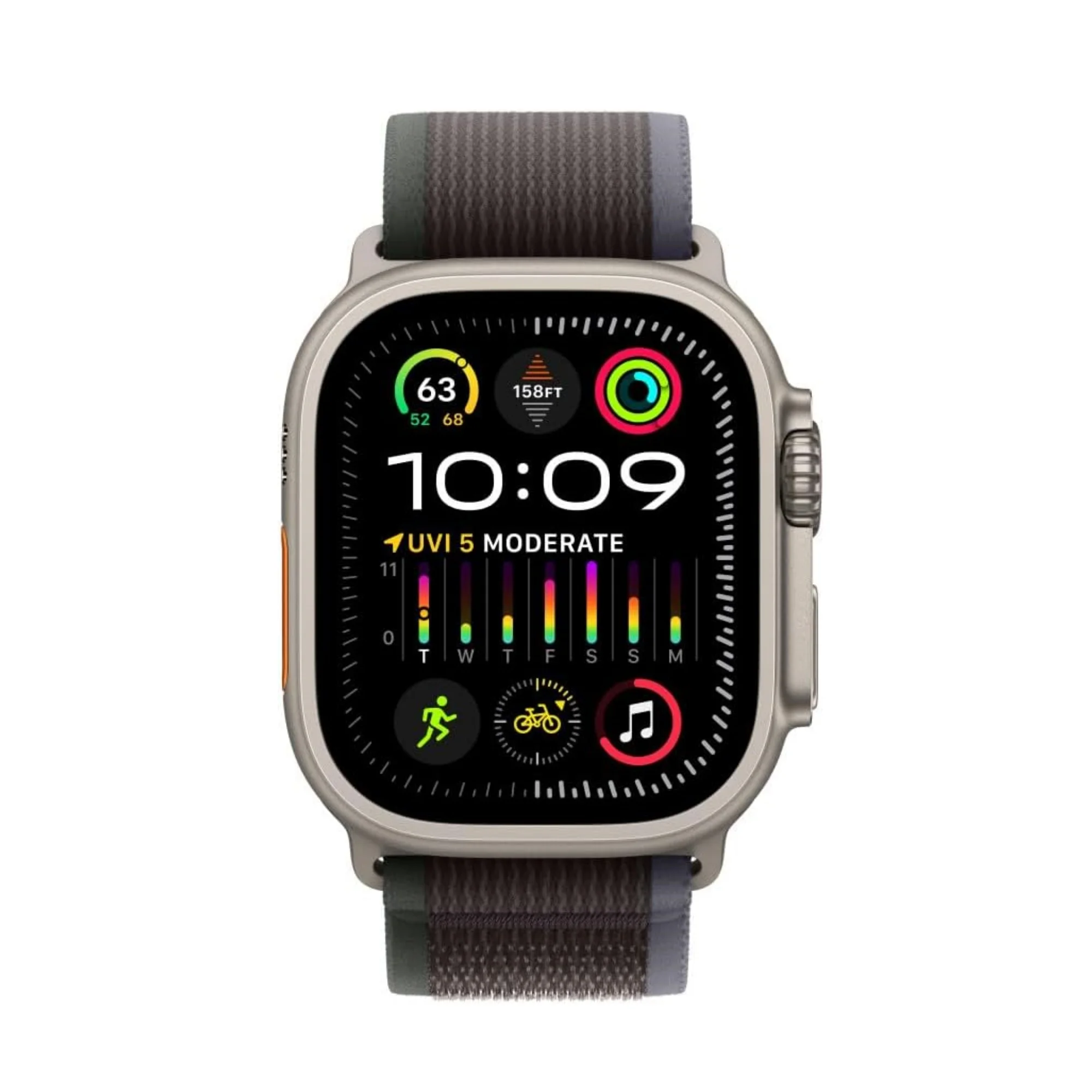 Фото Нейлоновый ремешок подходит для ремешка Apple Watch 38 мм, 40 мм, 41 мм, серия 7/6/ 5/4/SE/49 мм, 45 мм, 44 мм, 42 мм, серия Urtra/8/7/6/2/1/SE. №5