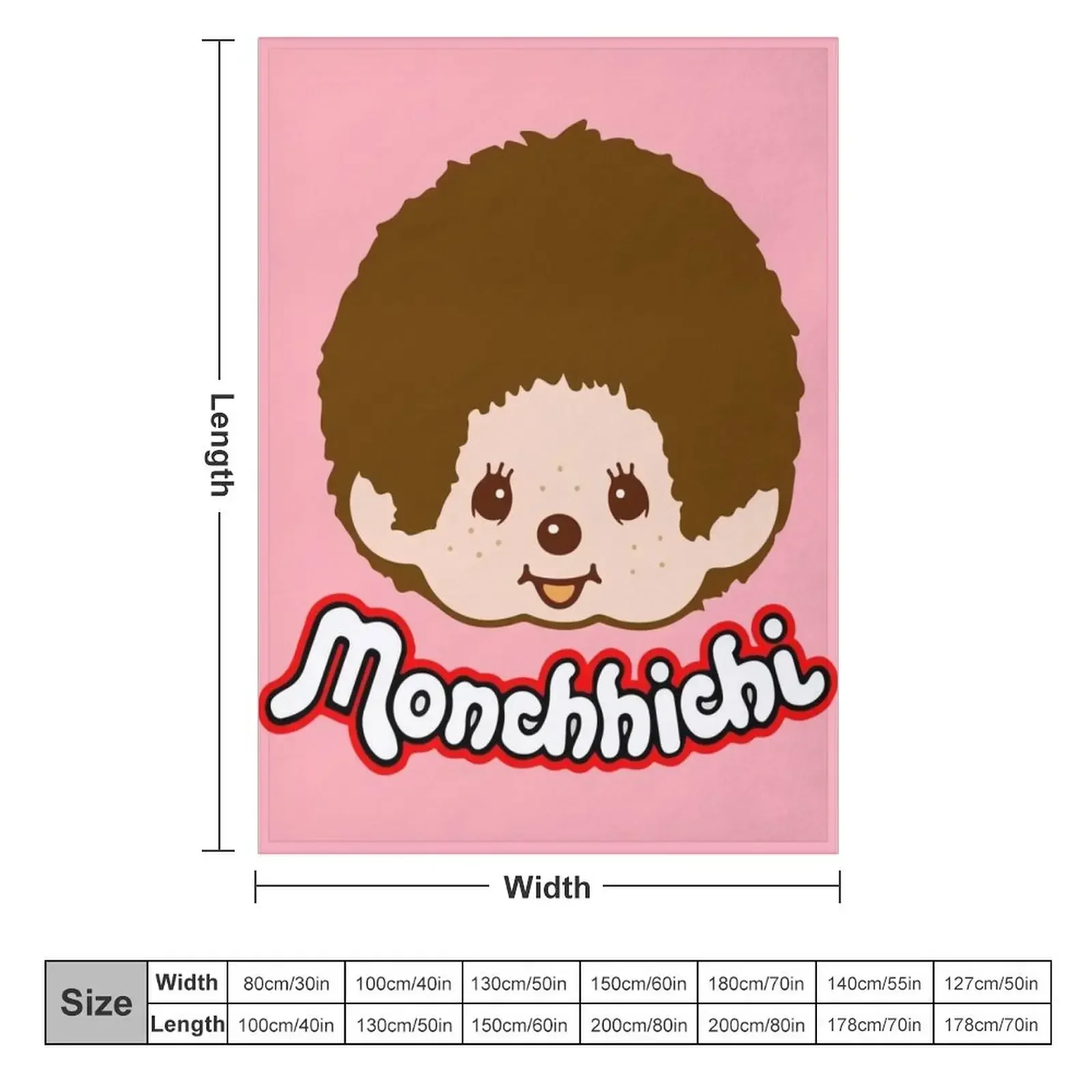 Monchichi — розовое одеяло утяжеленные одеяла для пляжного пикника