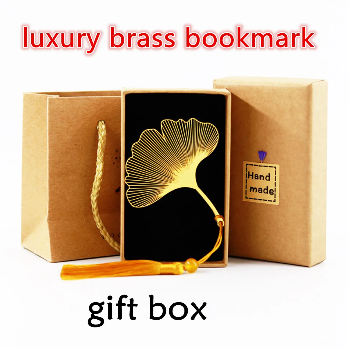 

Boxed Metal Bookmark Pendant Brass Hollow Plant Series Book Marks for Teacher Student Friend Gifts 2022 Pretty Office Stationery