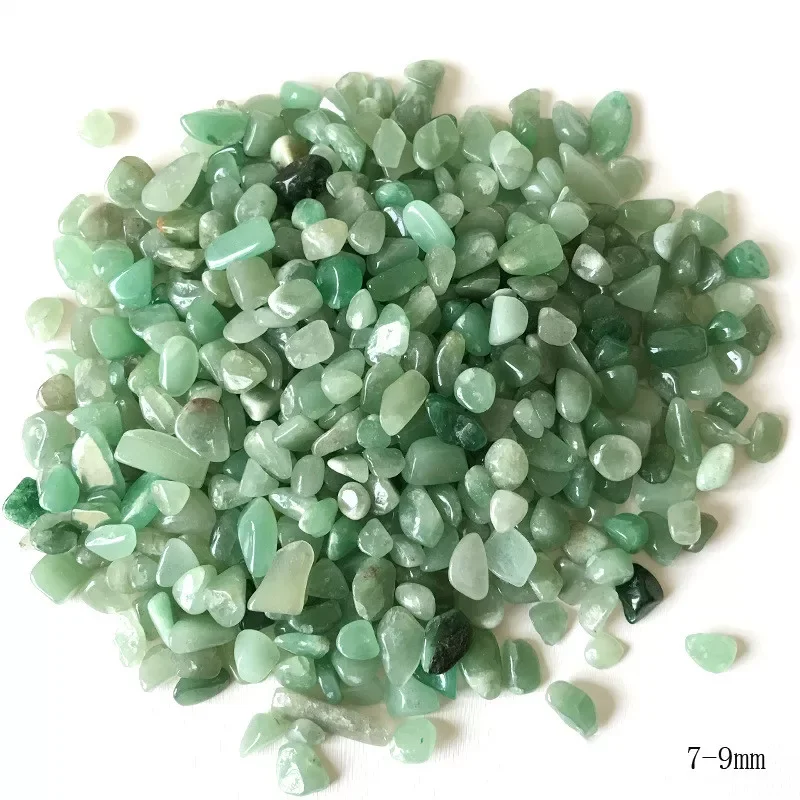

5-7mm Natural Dong ling Jade Gravel Crystal Stone Rock Healing Gemstone Green Aventurine for Fish Tank Home Decor