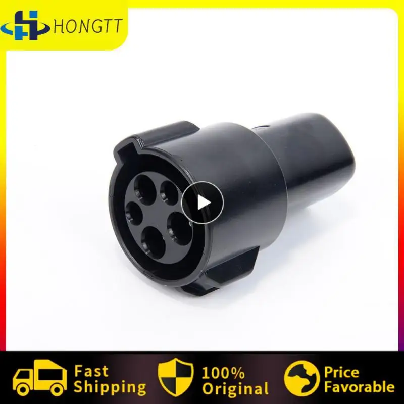 

Universal Charging Socket For Electric Vehicle Charging Gun Connector Plug Adaptor Practical Ev Charger Converter Adapter 60a