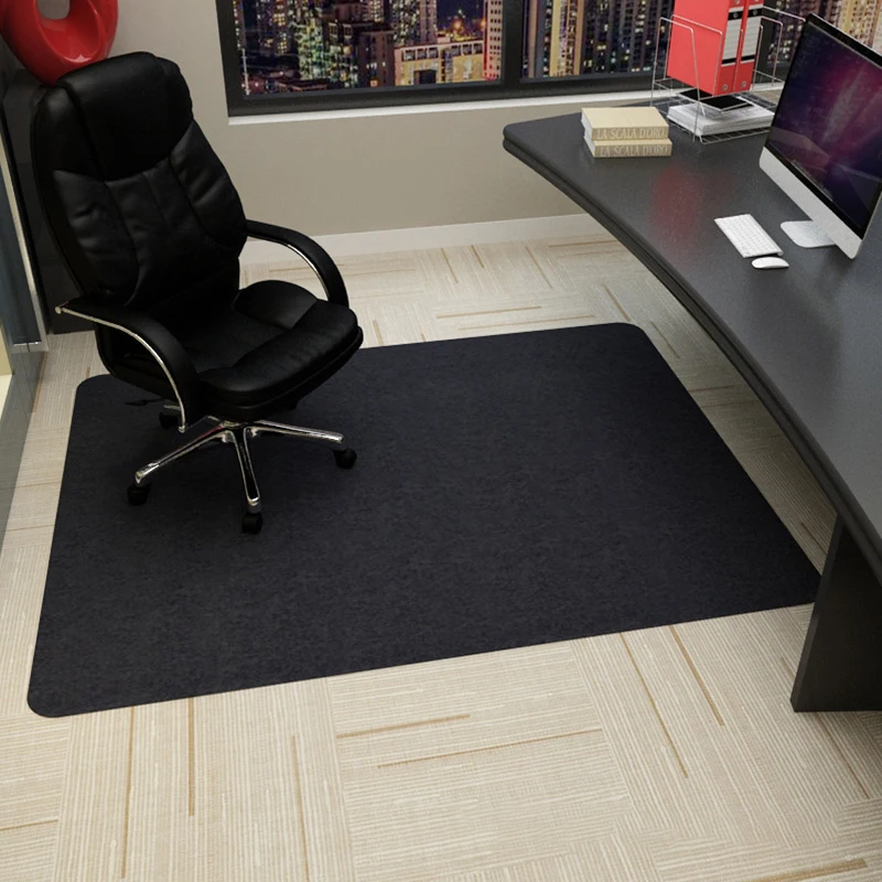RULDGEE Glue-free self-adhesive Office Swivel Chair Pad Non-slip Wood Protection Floor Mat Gaming Chair Desk Foot Pad