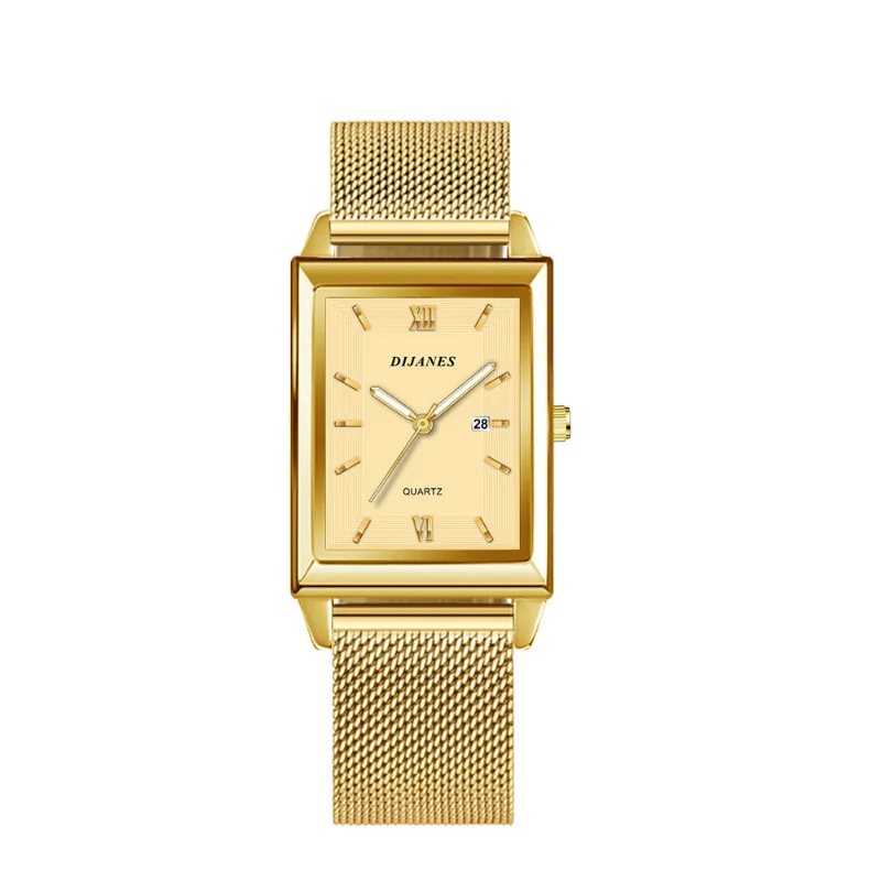 Luxury Fashion Gold Watch for Women Stainless Steel Quartz Wristwatch Women's Watches Ladies Calendar Clock Montre Femme Mujer