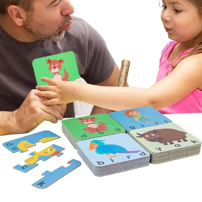 

Деревянная английская флэш-карта Монтессори, игрушка, образовательная головоломка, флэш-карты, гладкие английские флэш-карты, изысканные