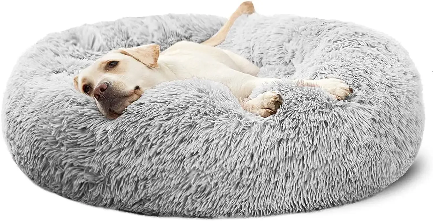 

Dog Bed Long Plush Warm Pet Bed for small medium larege dog household easy to clean Cat Bed All Season Cat Bed
