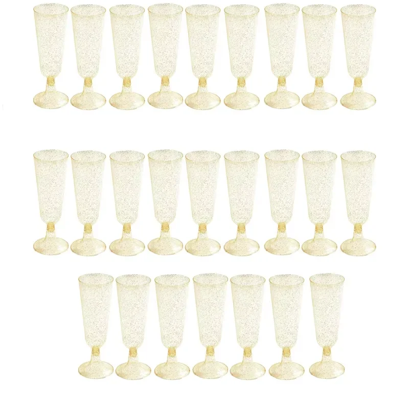 

Пластиковые бокалы для шампанского 150 мл 25 шт