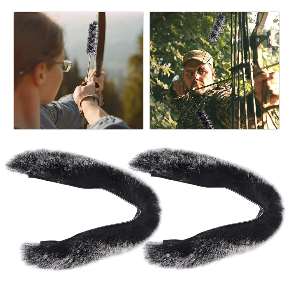 

4 Pcs Accessories Stabilizer Bow Bowstring Damper Rabbit Fur Shooting Supplies
