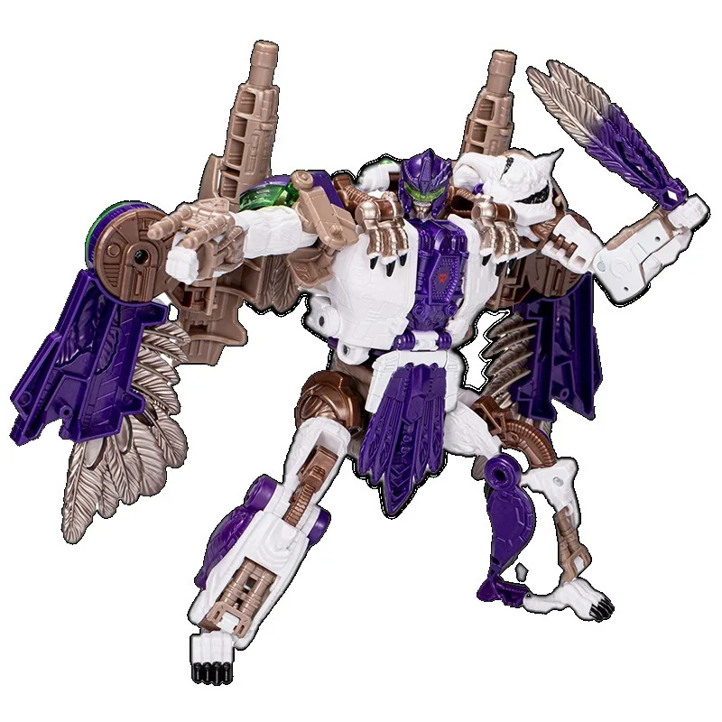 Фото 【В наличии】Фигурка Hasbro Transformers Legacy United Leader Class Beast Wars Tigerhawk, игрушка-подарок №5