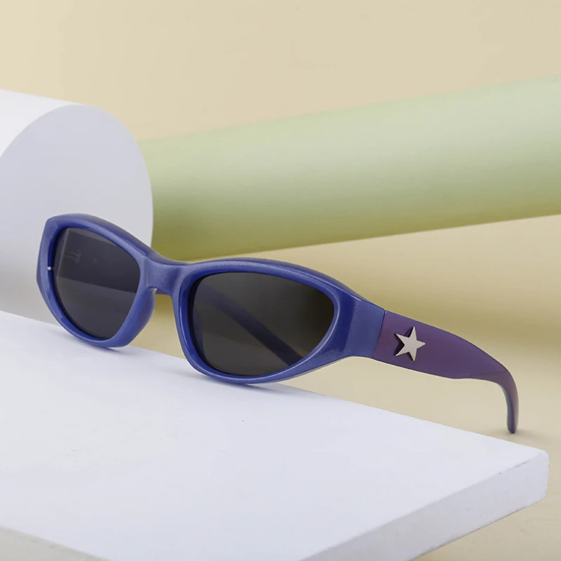 

Солнцезащитные очки 2000S, женские солнцезащитные очки в стиле панк, мужские очки Y2K, модные очки, стильные очки в стиле хип-хоп, очки с защитой ...