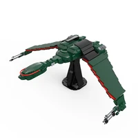 building blocks moc space klingon spaceship for star of treks fighter plane bricks model game toys for children birthday gifts