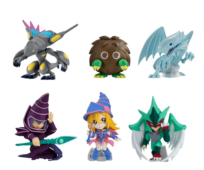 Фото Фигурки героев BANDAI YuGiOh, модель, голубые глаза, белый дракон, Kuriboh, стихийный герой, птичья кассапон, оригинальная игрушка №5