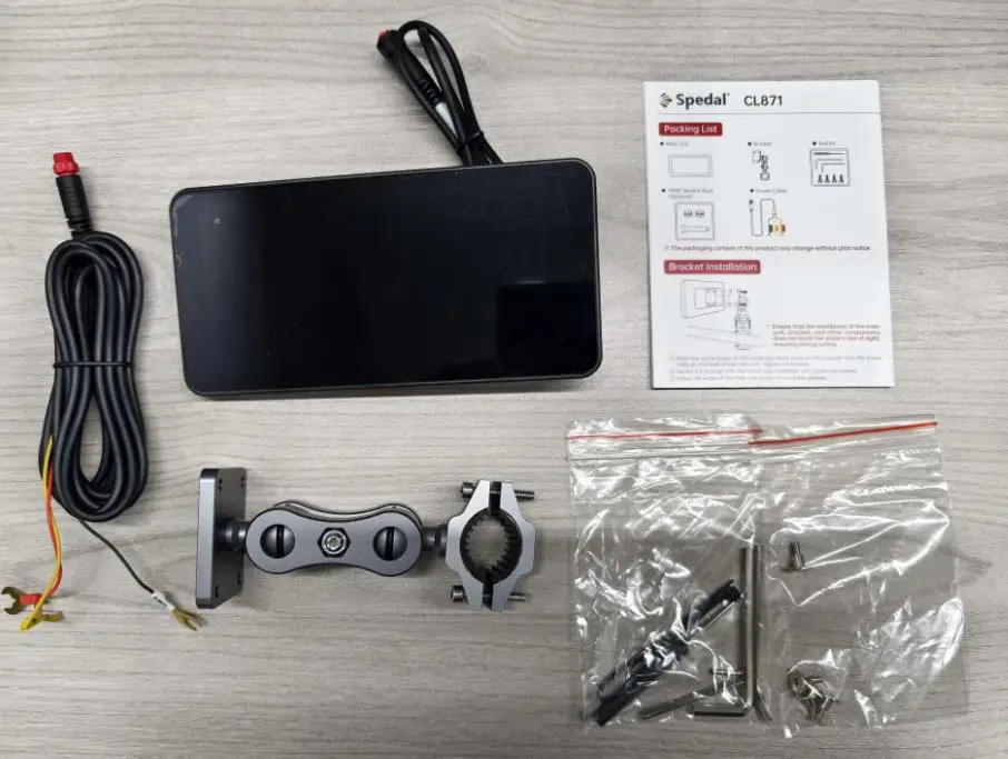 Педальный CL871-6,25-дюймовый портативный мотоцикл с беспроводным Apple CarplayAndroid Auto GPS-навигатор с сенсорным экраном (art.: 3920cb490a42b) - 3920cb490a42b
