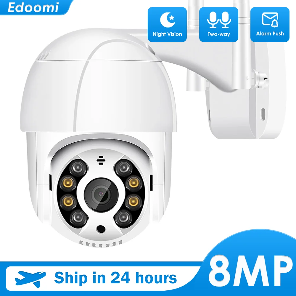 

4K 8MP IP Camera WiFi Outdoor PTZ Cam 5MP HD Video Surveillance Wireless H.265 Onvif 1080P Auto Tracking Support Alexa
