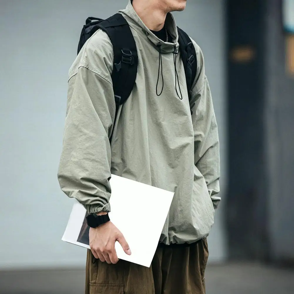 

Coat Male Japan Half Washed Jacket Style Dressing Popular Cargo Turtleneck