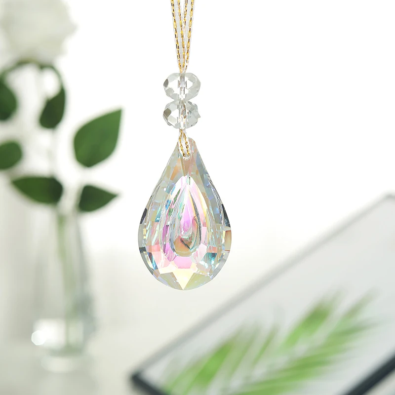 

Хрустальные колокольчики «Ловец солнца» в форме сердца, подвесные колокольчики, украшение для дома и сада, хрустальный Радужный «Ловец солнца»