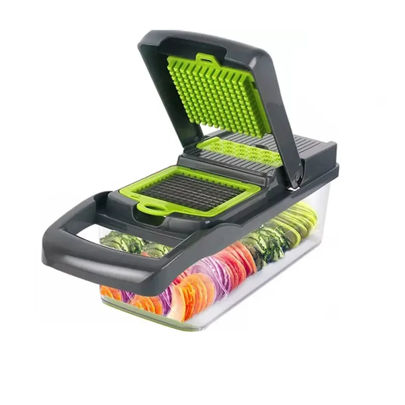 

Multifunctional Vegetable Cutter Fruit Slicer Grater Shredders Drain Basket Slicers 8 In 1 Kitchen Accessories Gadgets Chopper