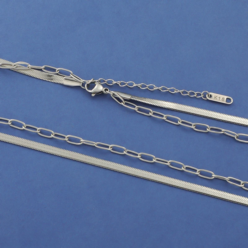 Rumnvnty 1 шт. цепочка из нержавеющей стали с лезвием ожерелья для женщин панк змея