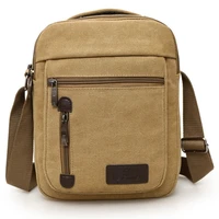 retro canvas multi function mobile phone bag outdoor travel bag messenger shoulder bag casual style male handbag