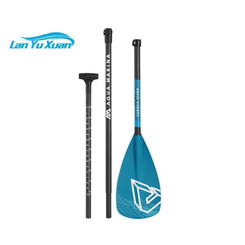 

Wholesale 180-210 cm T-bar handle fiberglass paddle board blade half carbon fiber sup paddle stand up paddle board